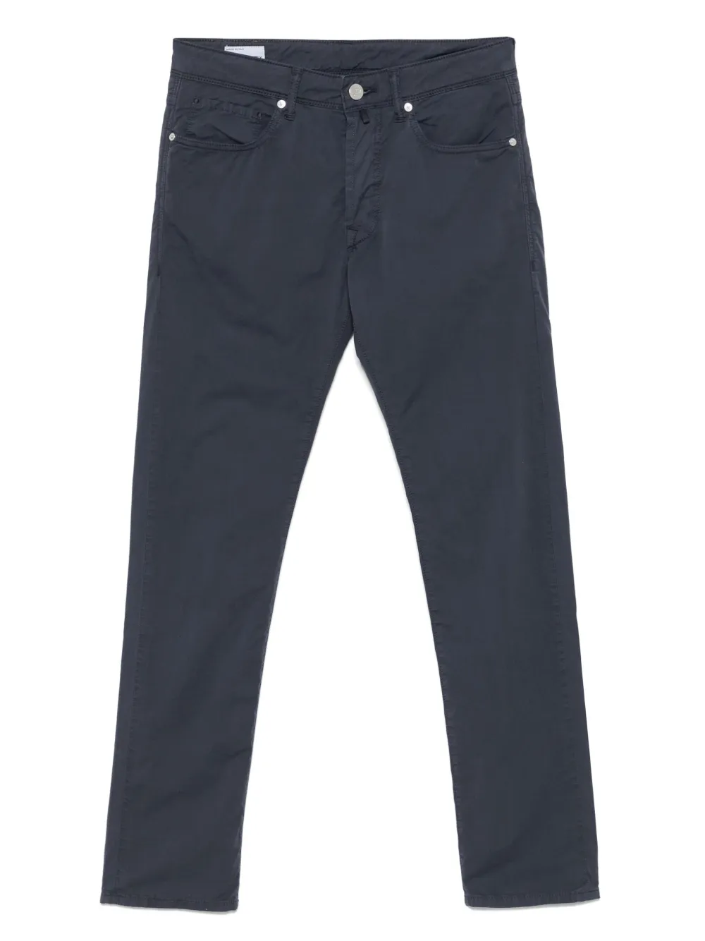 Incotex logo-patch trousers | Blue | Image 1