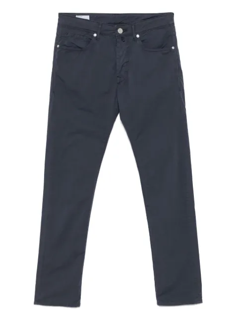 Incotex logo-patch trousers