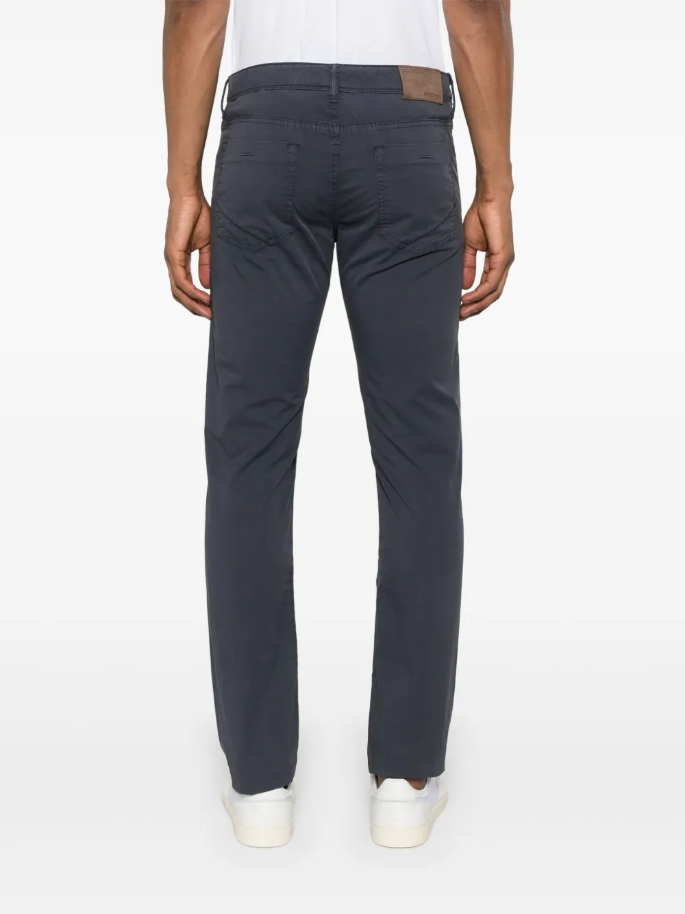 Incotex Broek met logopatch Blauw