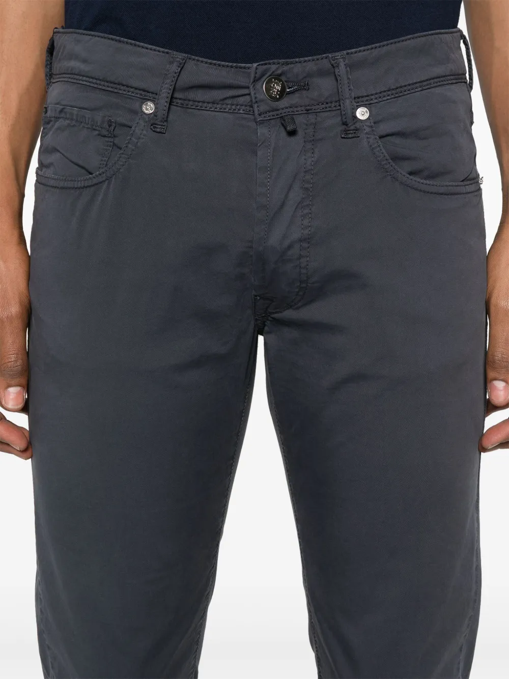 Incotex Broek met logopatch Blauw