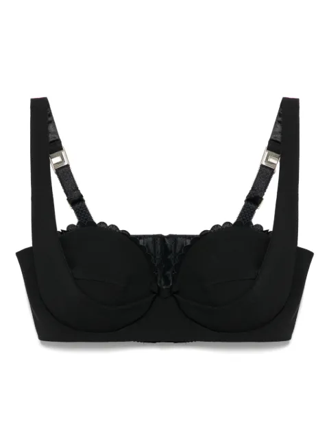 Elisabetta Franchi top estilo brasier con bordado festoneado