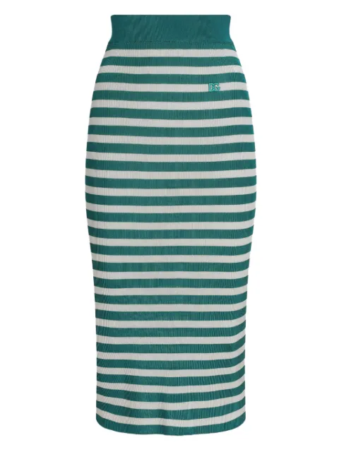 Dolce & Gabbana falda midi con motivo de rayas