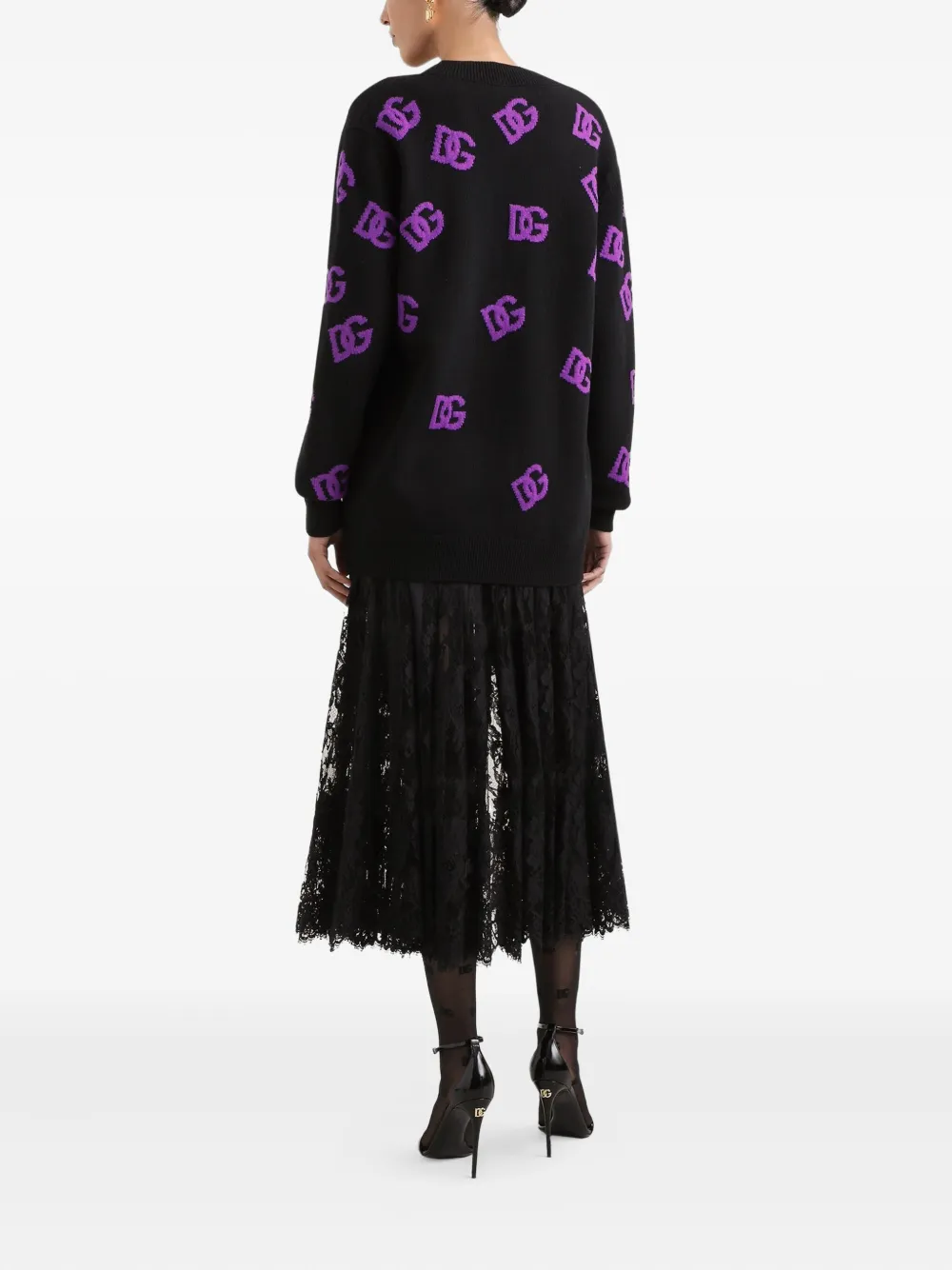Dolce & Gabbana Vest met logopatroon Zwart