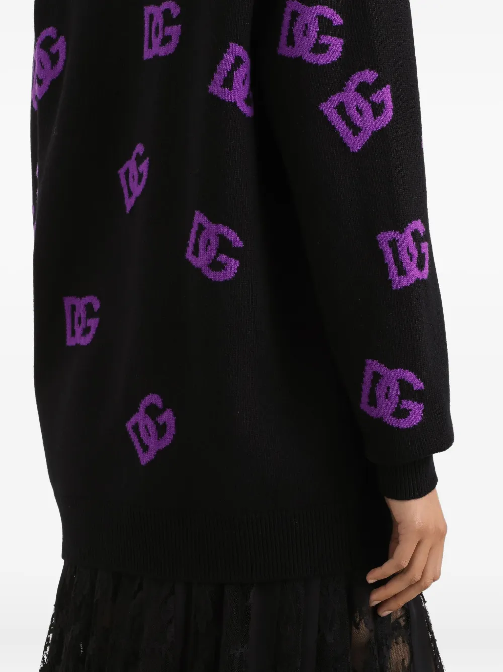 Dolce & Gabbana Vest met logopatroon Zwart
