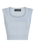 Dolce & Gabbana silk-blend top - Blue