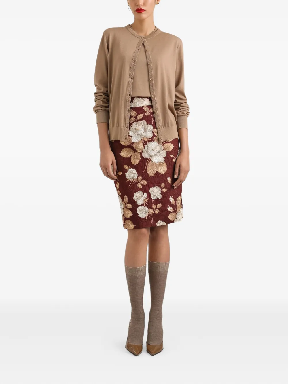 Dolce & Gabbana Pullover In Cashmere In Neutral