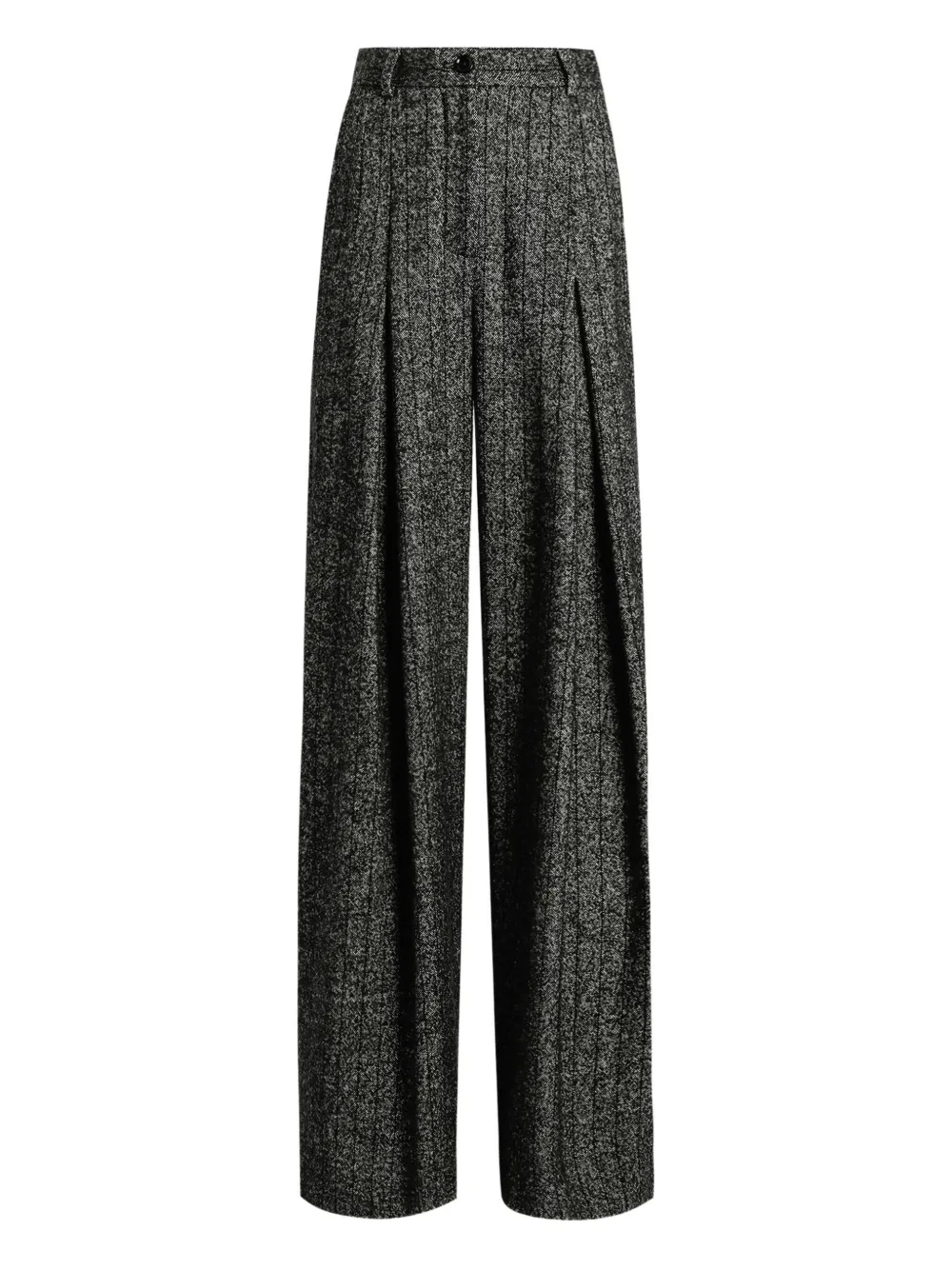 Dolce & Gabbana Tweed plooibroek Zwart