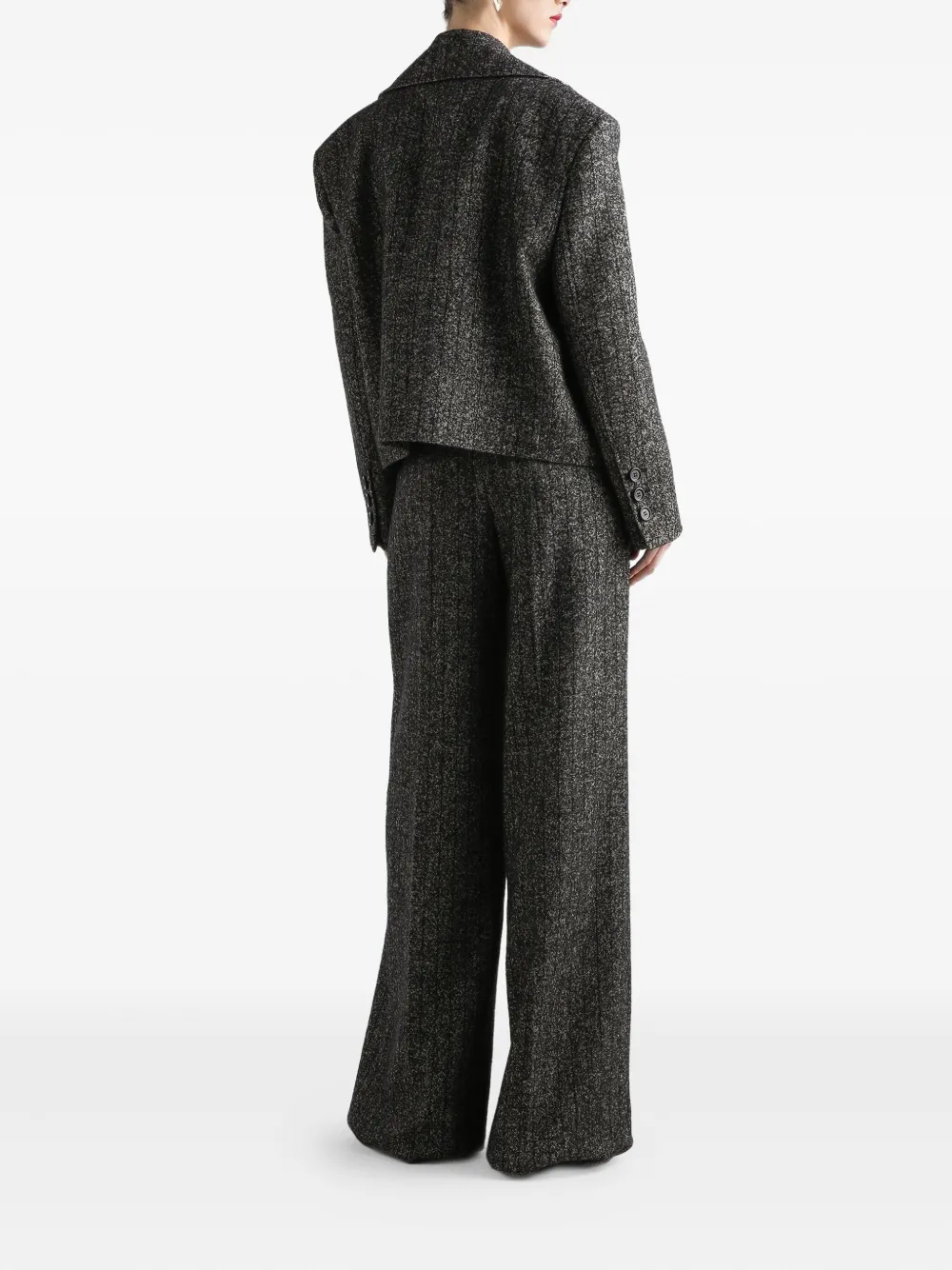 Dolce & Gabbana Tweed plooibroek Zwart