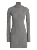 Dolce & Gabbana ribbed turtleneck mini dress - Grey