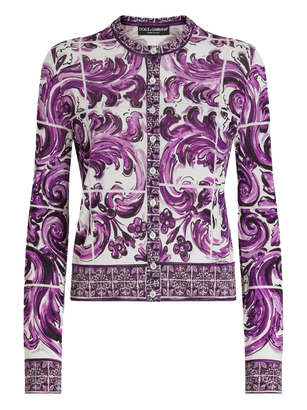 Dolce & Gabbana Vest met jacquard Wit