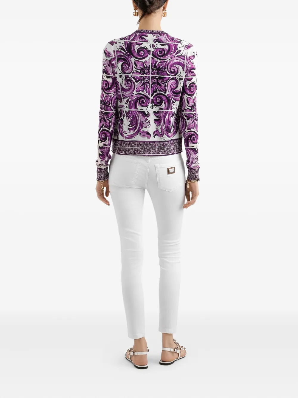 Dolce & Gabbana Vest met jacquard Wit