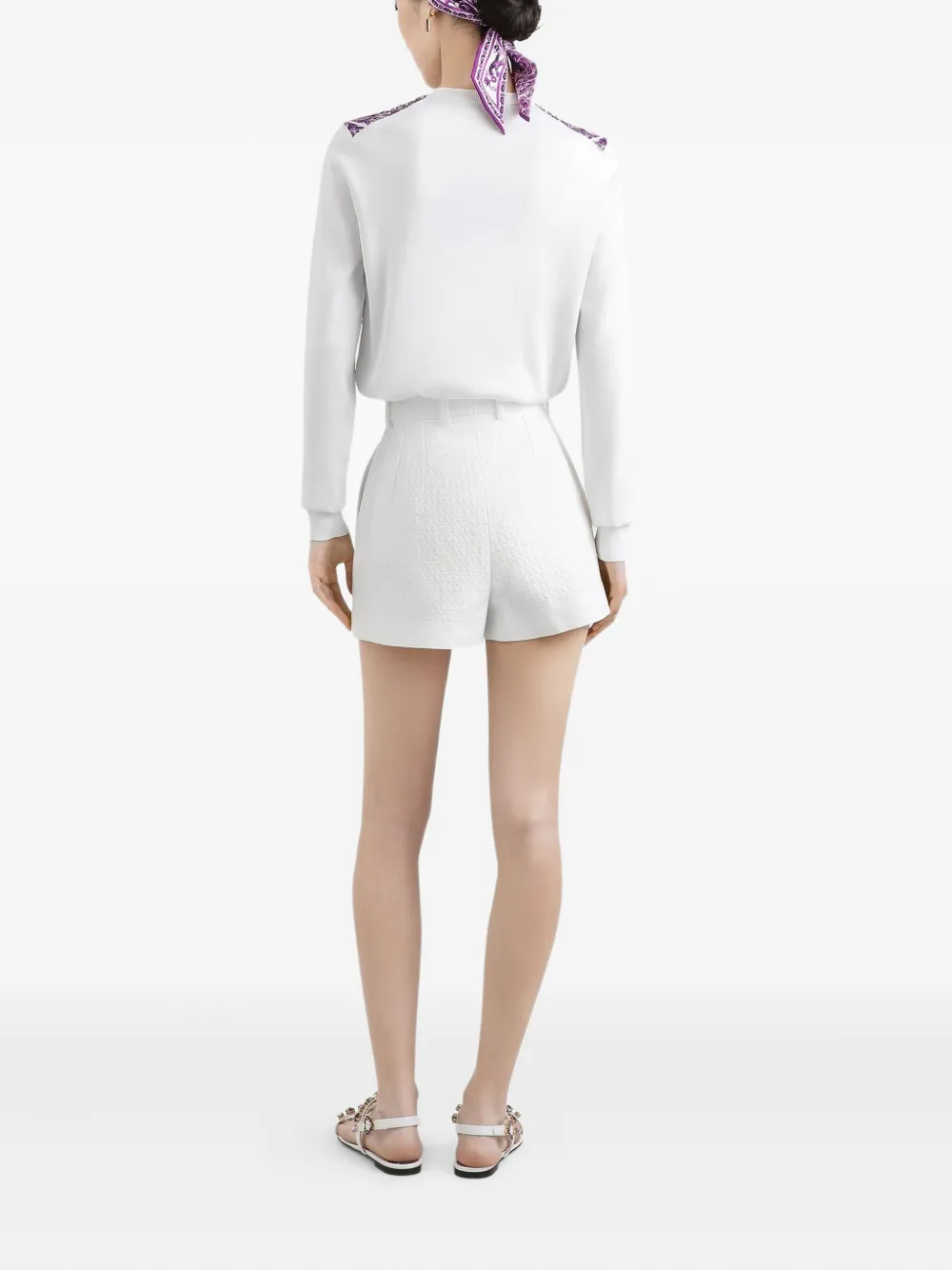 Dolce & Gabbana Zijden trui Wit