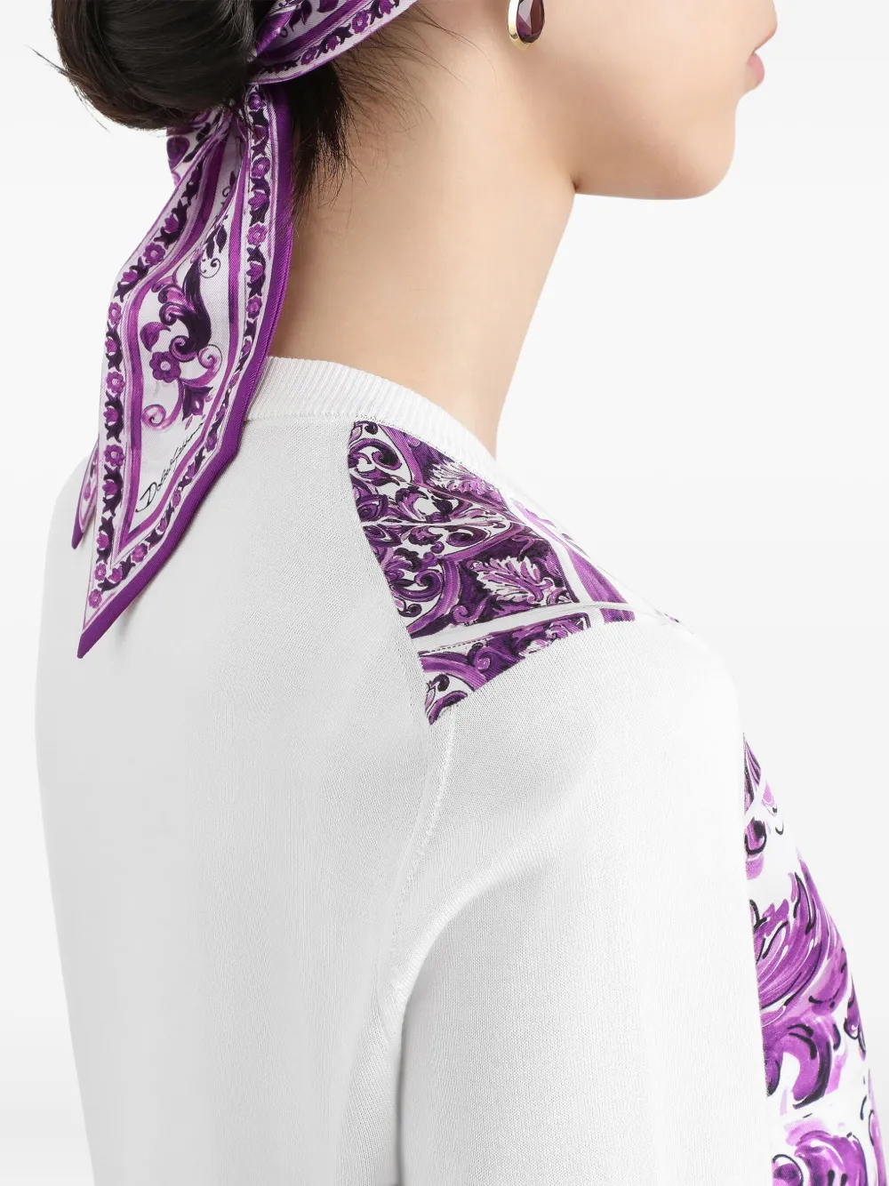 Dolce & Gabbana Zijden trui Wit