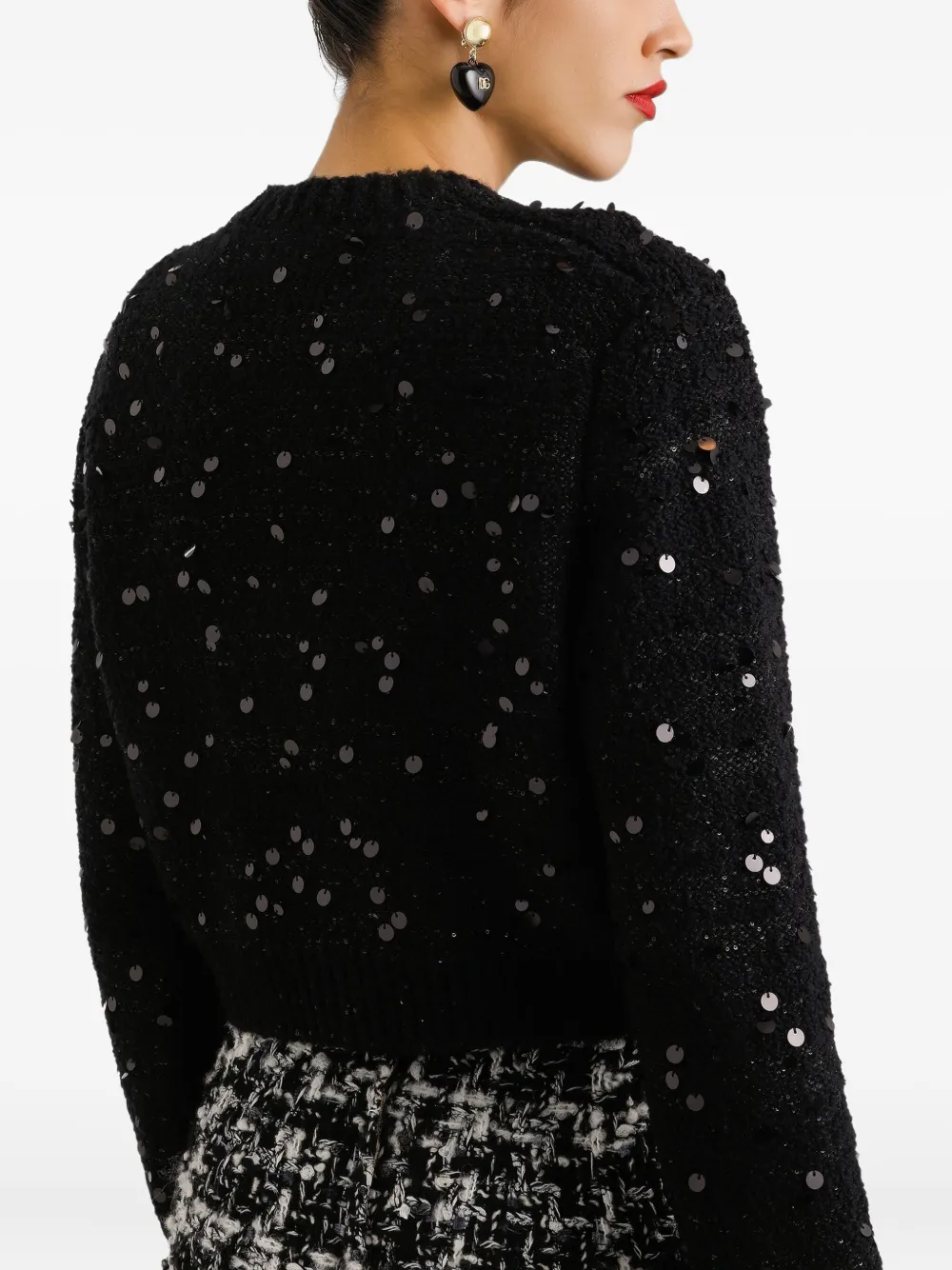 Dolce & Gabbana Vest met pailletten Zwart