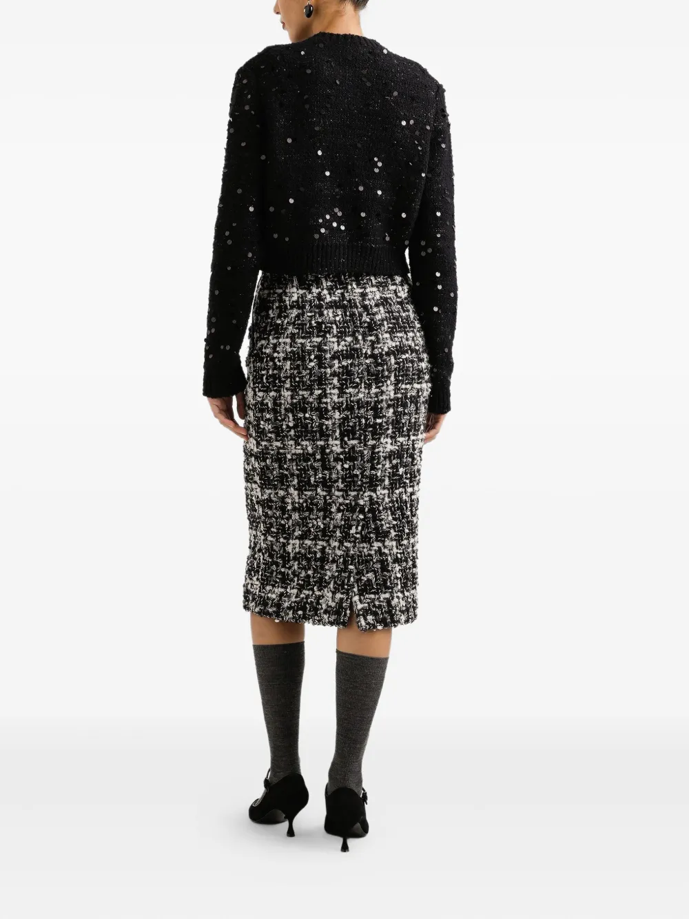 Dolce & Gabbana Vest met pailletten Zwart