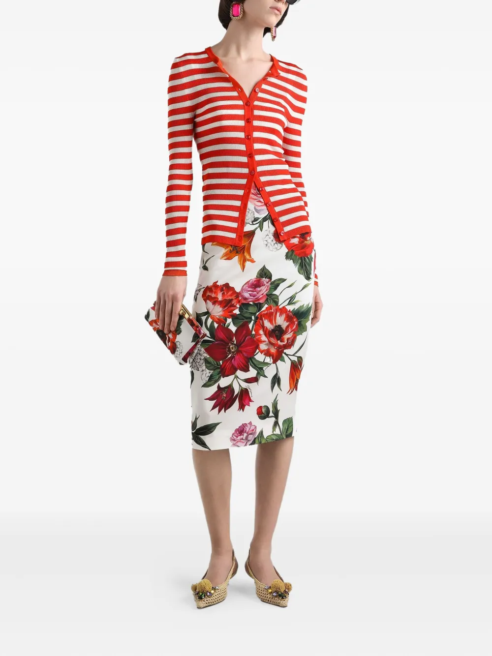 Dolce & Gabbana Gestreept vest Rood