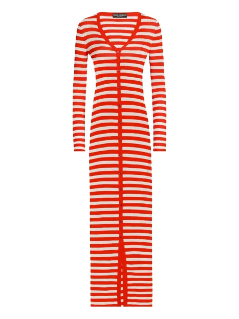 Dolce & Gabbana Gestreiftes Strickkleid