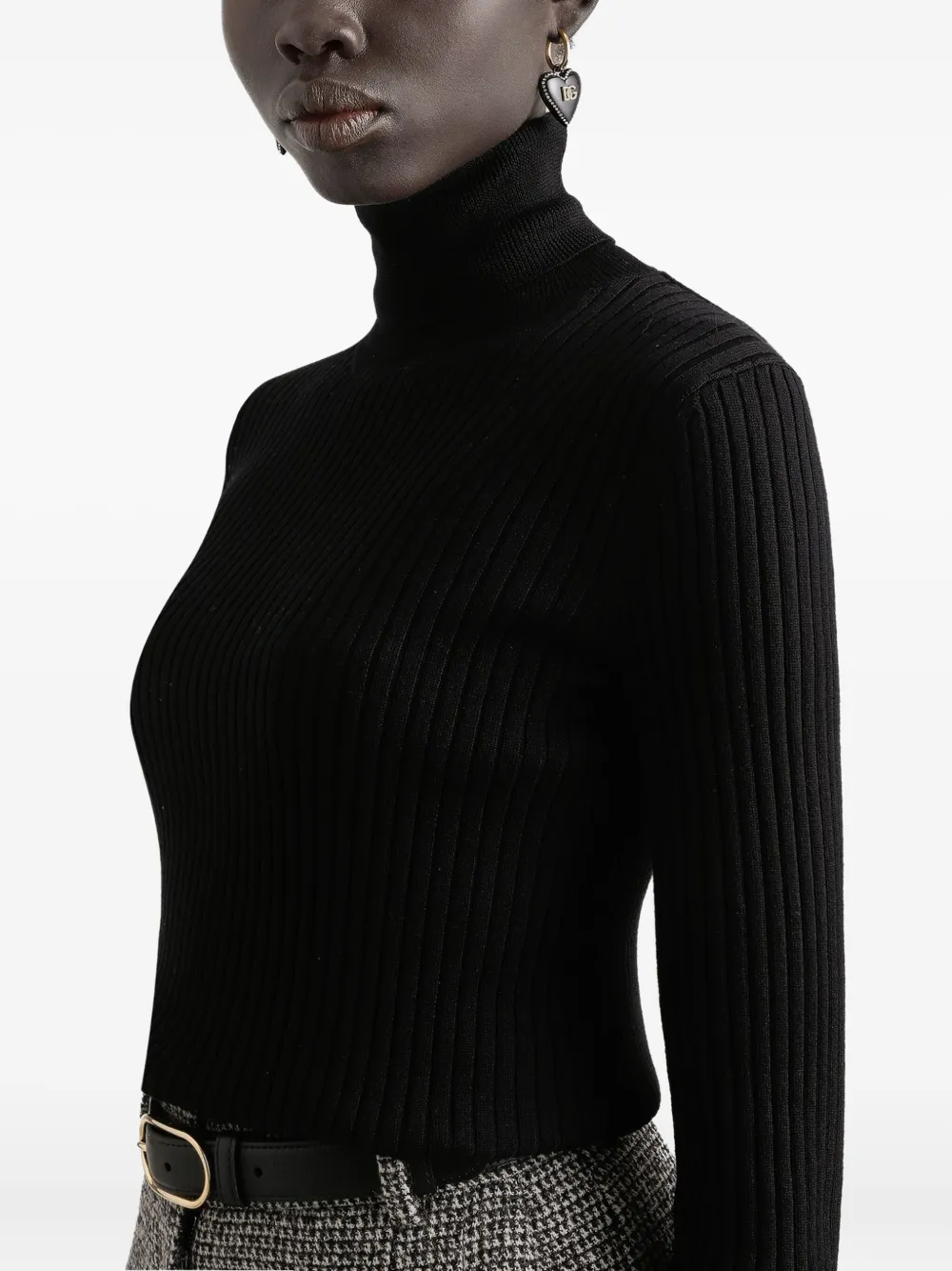 Dolce & Gabbana Geribbelde sweater Zwart