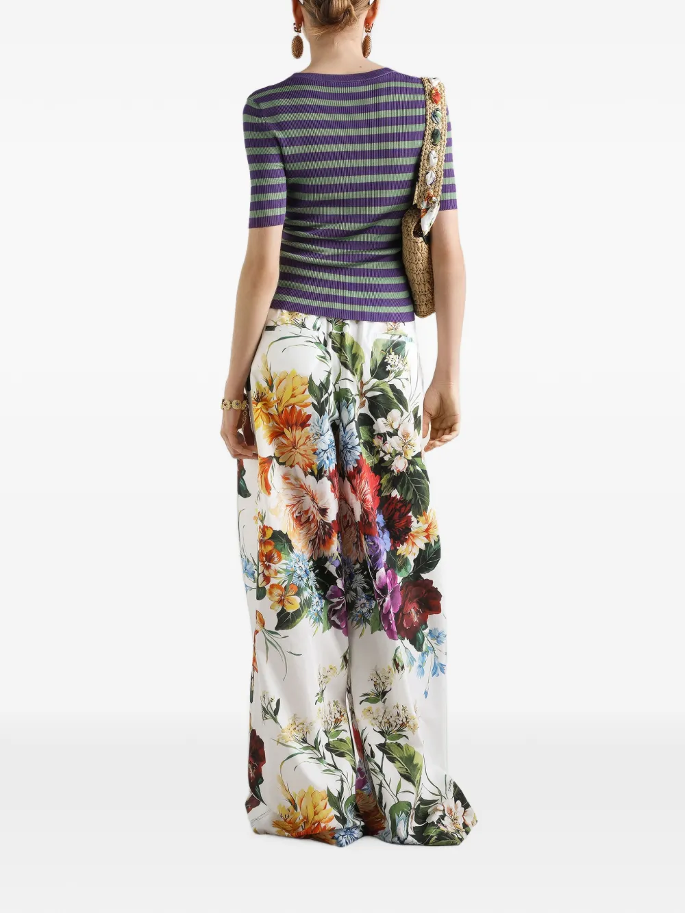 Dolce & Gabbana Gestreepte top Groen