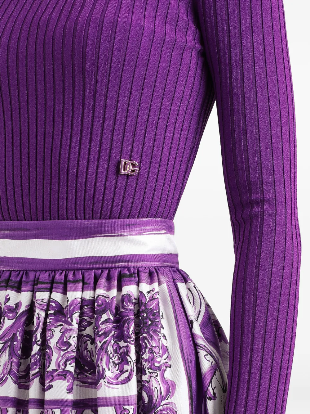 Dolce & Gabbana Trui met logoplakkaat Paars