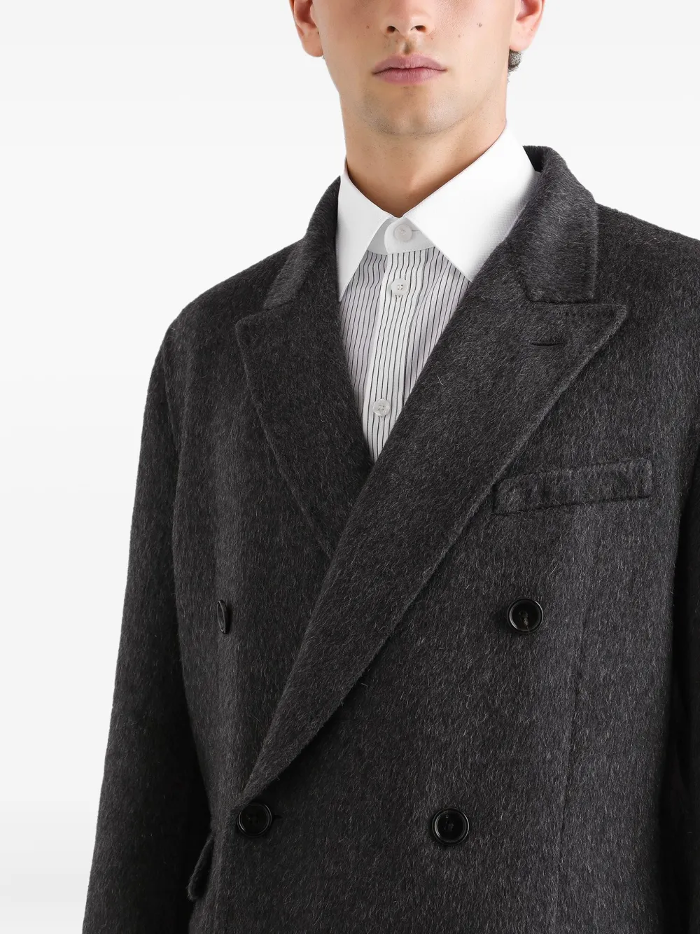 Dolce & Gabbana double-breasted wool coat Grijs
