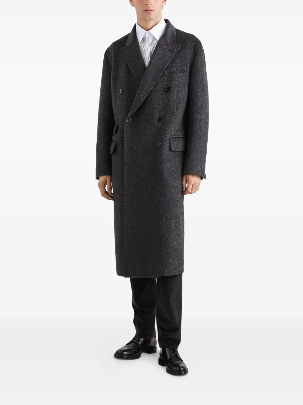 Dolce & Gabbana double-breasted wool coat Grijs