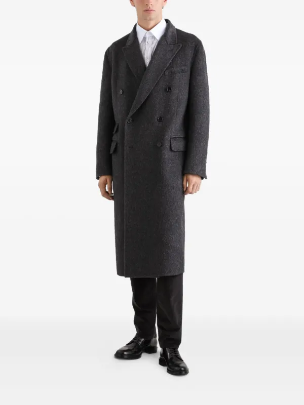 Dolce&Gabbana ダブルブレストコート グレー FW24/25 Dolce & Gabbana ダブルコート | グレー | FARFETCH JP