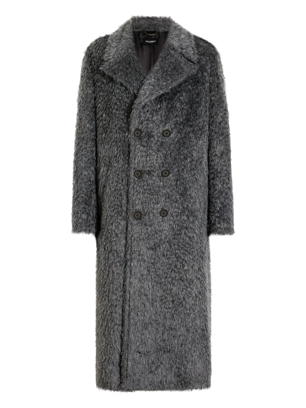 Dolce & Gabbana double-breasted textured coat | Grey | Image 1