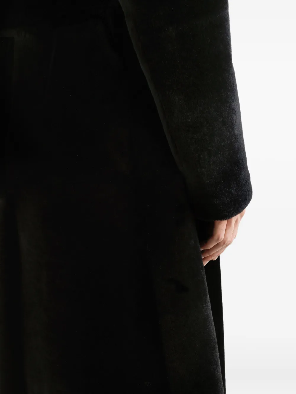 Dolce & Gabbana Lammy coat Zwart