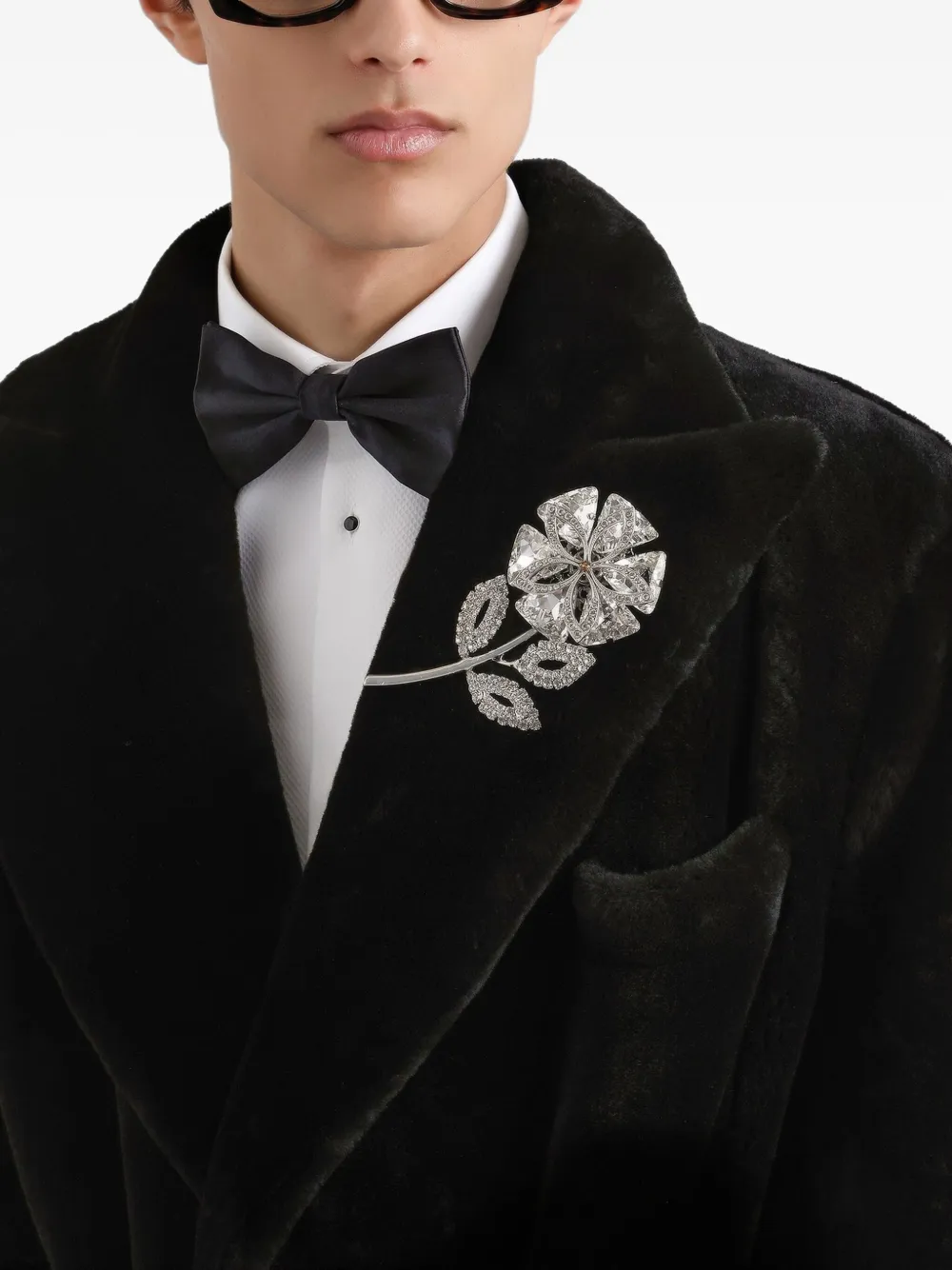 Dolce & Gabbana Lammy coat Zwart