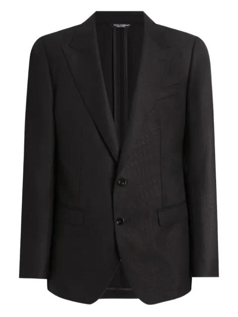 Dolce & Gabbana veste boutonnée à revers crantés