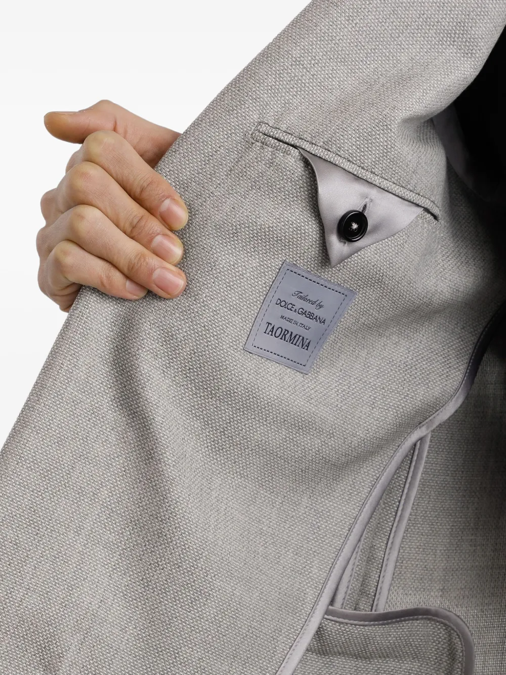 Dolce & Gabbana Jack met dubbele rij knopen Grijs