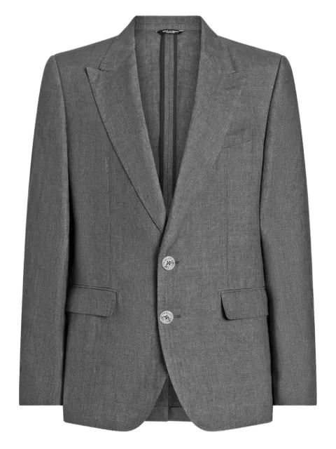 Dolce & Gabbana blazer à simple boutonnage