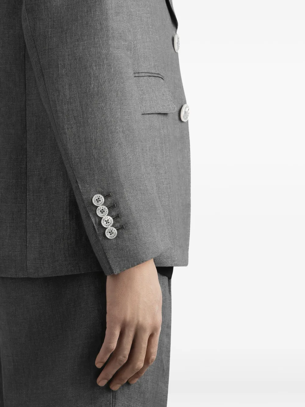 Dolce & Gabbana Blazer met enkele rij knopen Grijs