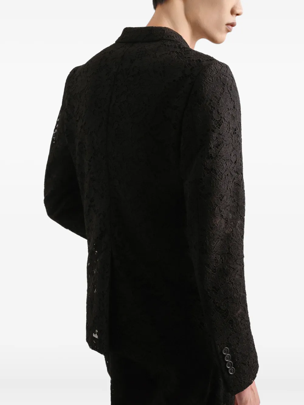 Dolce & Gabbana Blazer met dubbele rij knopen Zwart