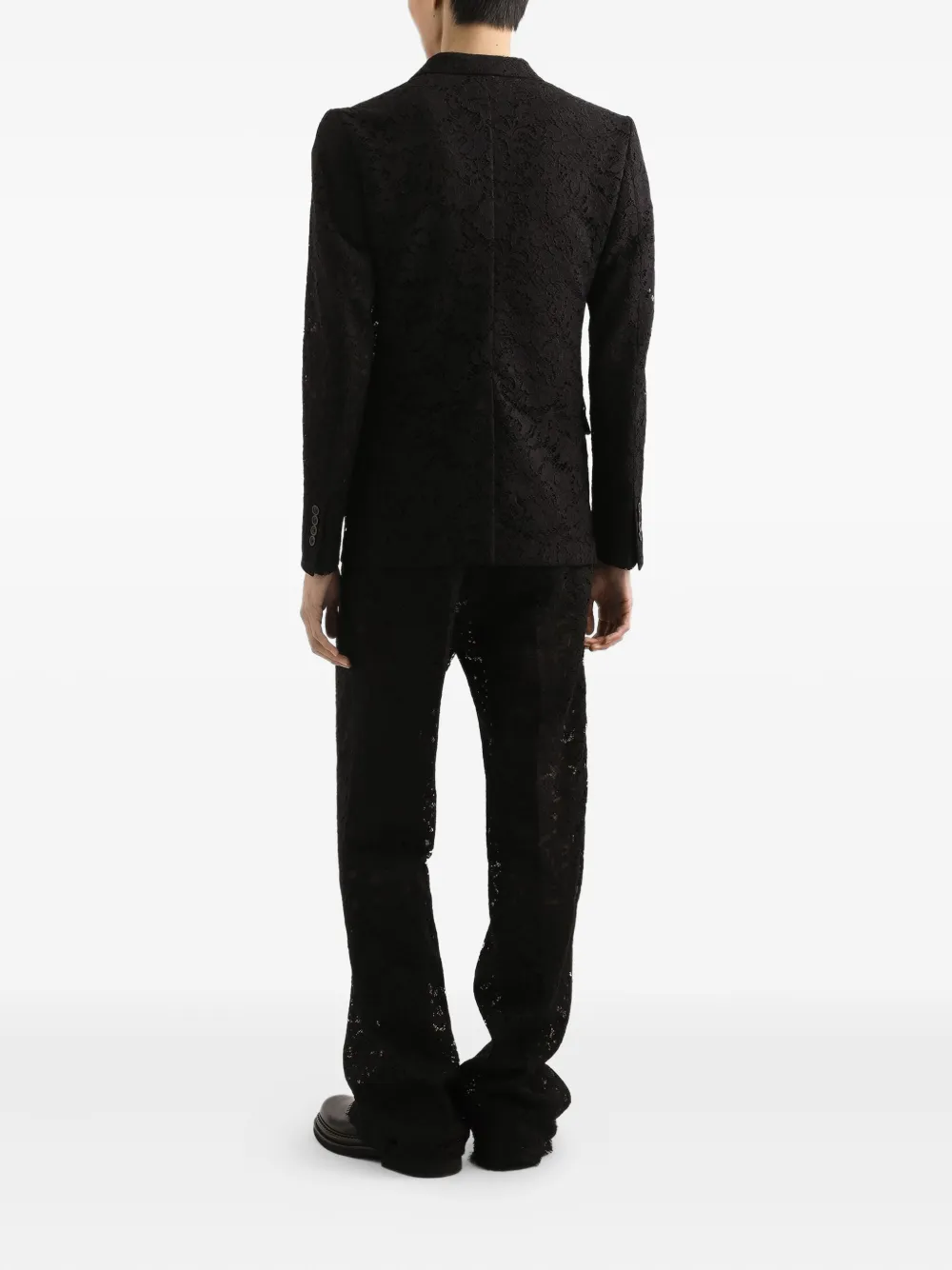 Dolce & Gabbana Blazer met dubbele rij knopen Zwart