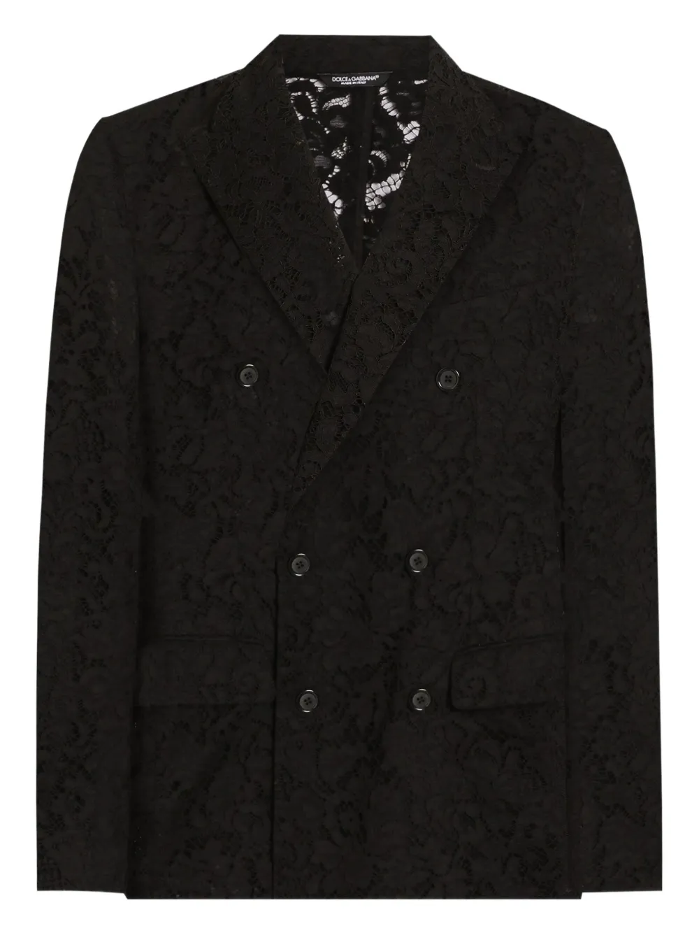 Dolce & Gabbana Blazer met dubbele rij knopen Zwart