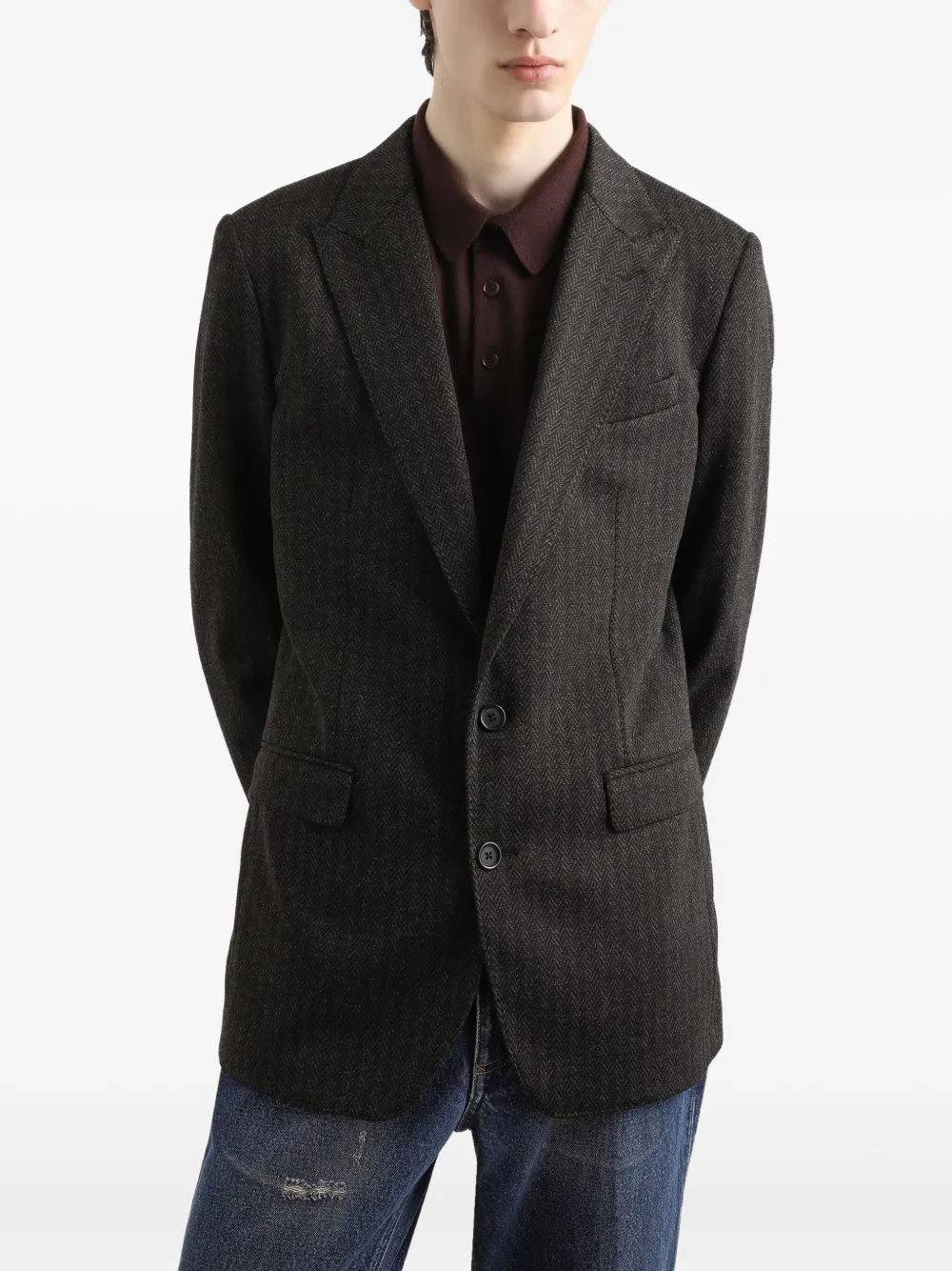 Dolce & Gabbana Blazer met krijtstreep Grijs