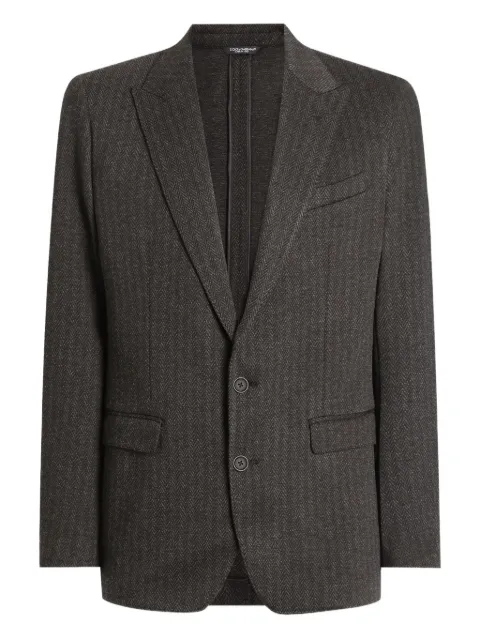 Dolce & Gabbana pinstriped single-breasted blazer