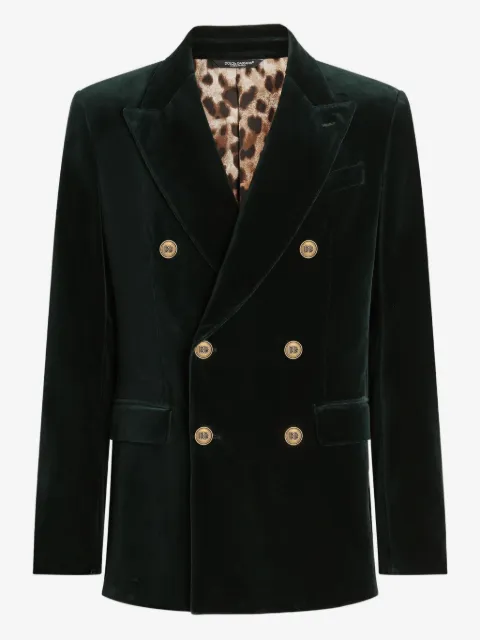 Dolce & Gabbana velvet double-breasted blazer