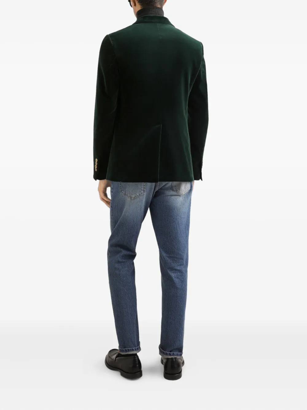Dolce & Gabbana Fluwelen blazer Groen
