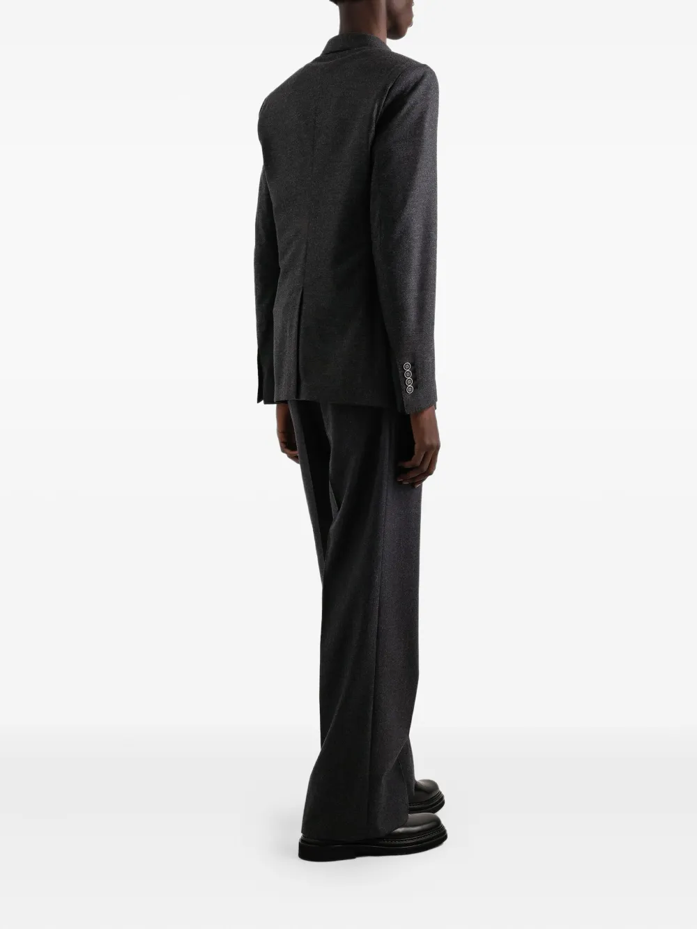 Dolce & Gabbana Taormina Mélange Blazer In Gray