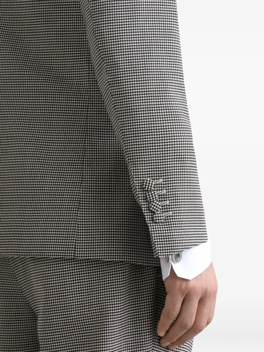 Dolce & Gabbana Blazer met pied-de-poule print Zwart
