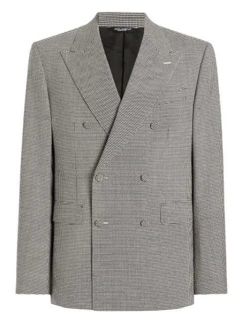 Dolce & Gabbana houndstooth double-breasted blazer