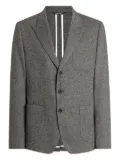 Dolce & Gabbana single-breasted herringbone blazer - Grey