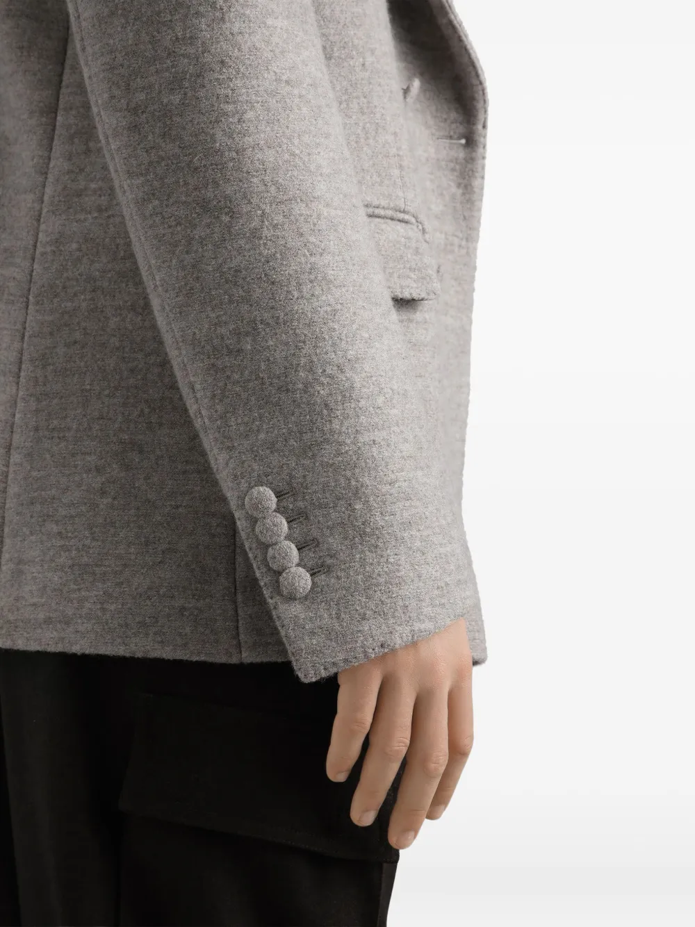 Dolce & Gabbana Jack met dubbele rij knopen Grijs