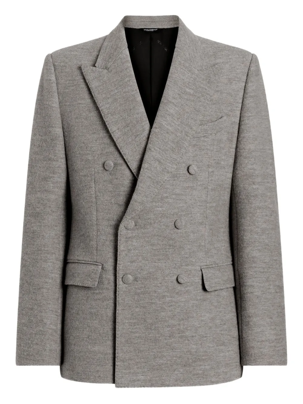 Dolce & Gabbana Jack met dubbele rij knopen Grijs