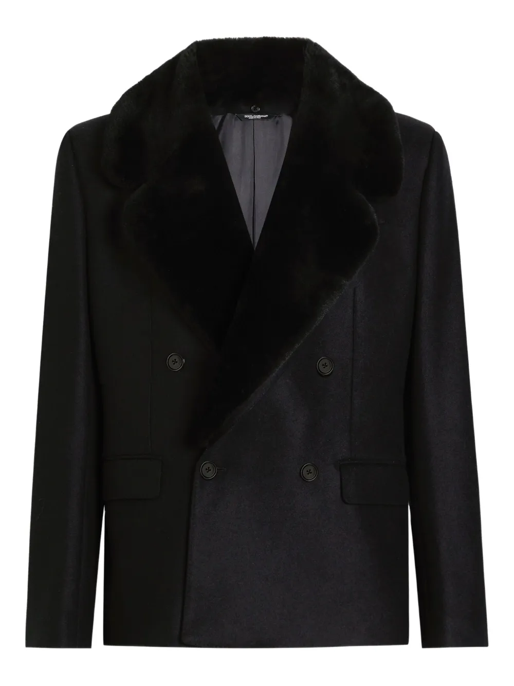 Dolce & Gabbana blazer con cuello texturizado | negro | Image 1