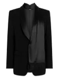 Dolce & Gabbana shawl-lapels fringed-detail blazer - Black