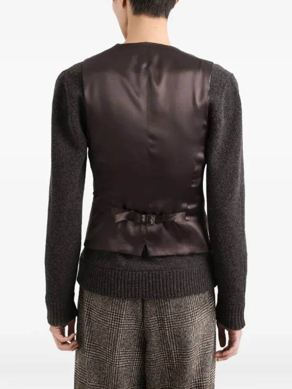 Dolce & Gabbana チェック ベスト | グレー | FARFETCH JP